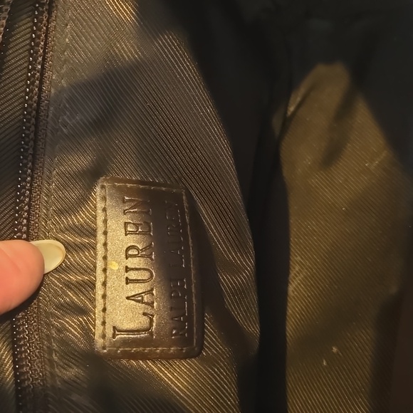 Lauren Ralph Lauren Classic Houndstooth Pattern Multi-Colored Handbag - Picture 9 of 11